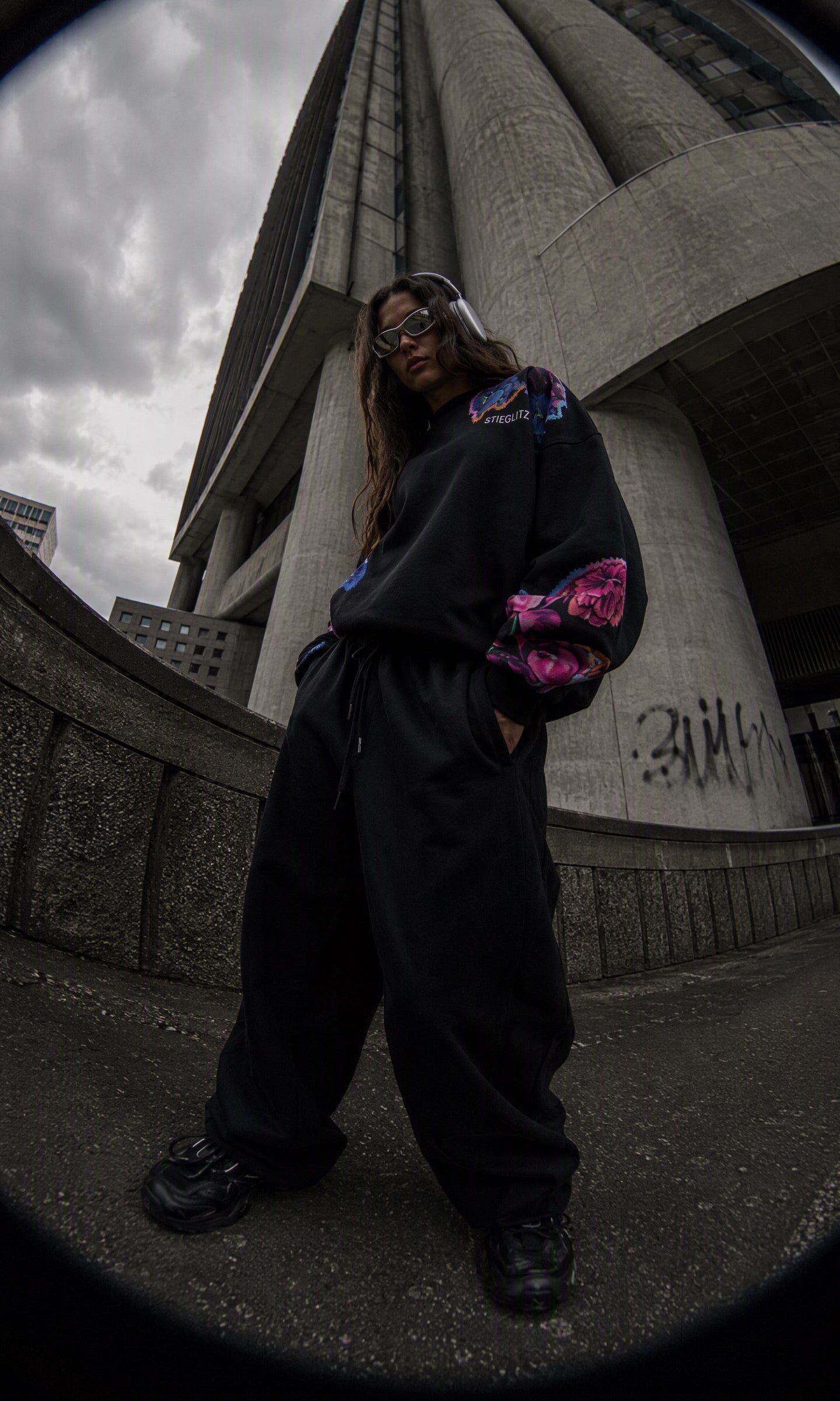 STIEGLITZ-PANTALON-NERO BALLOON